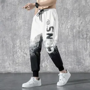 Sports pants trendy graphics men women new nine points trend INS thin section casual pants