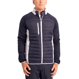 Sunderland Zermatt Padded Stretch Panel Performance Golf Jacket - Navy/ Silver