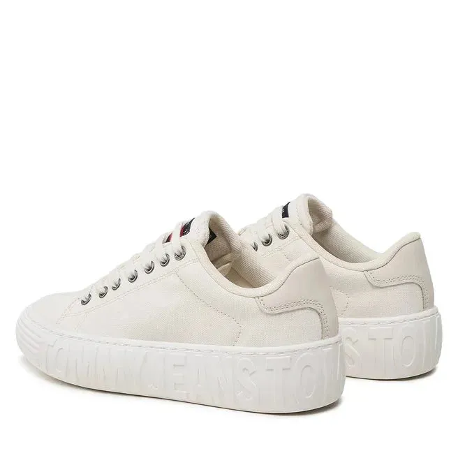 Tommy Hilfiger Jeans New Cupsole Canvas Sneaker Women - OFFWHT