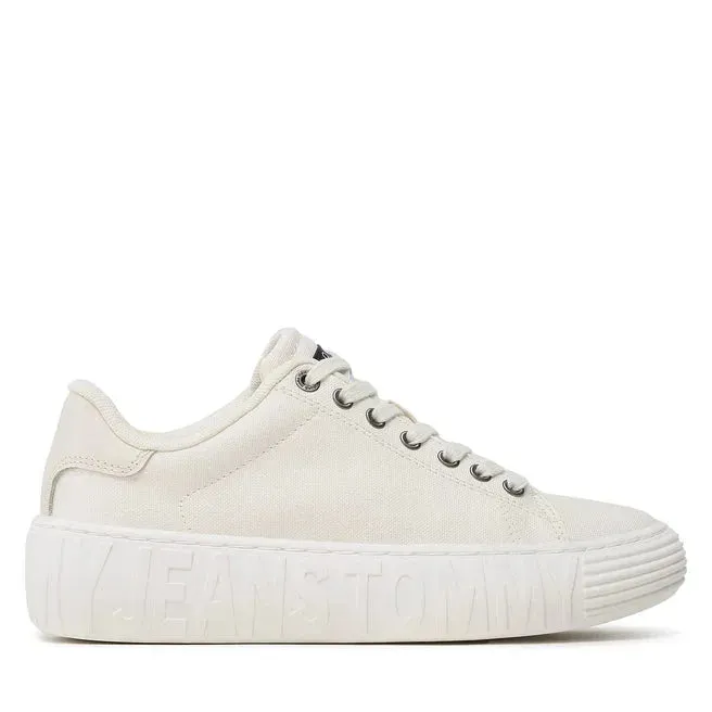 Tommy Hilfiger Jeans New Cupsole Canvas Sneaker Women - OFFWHT