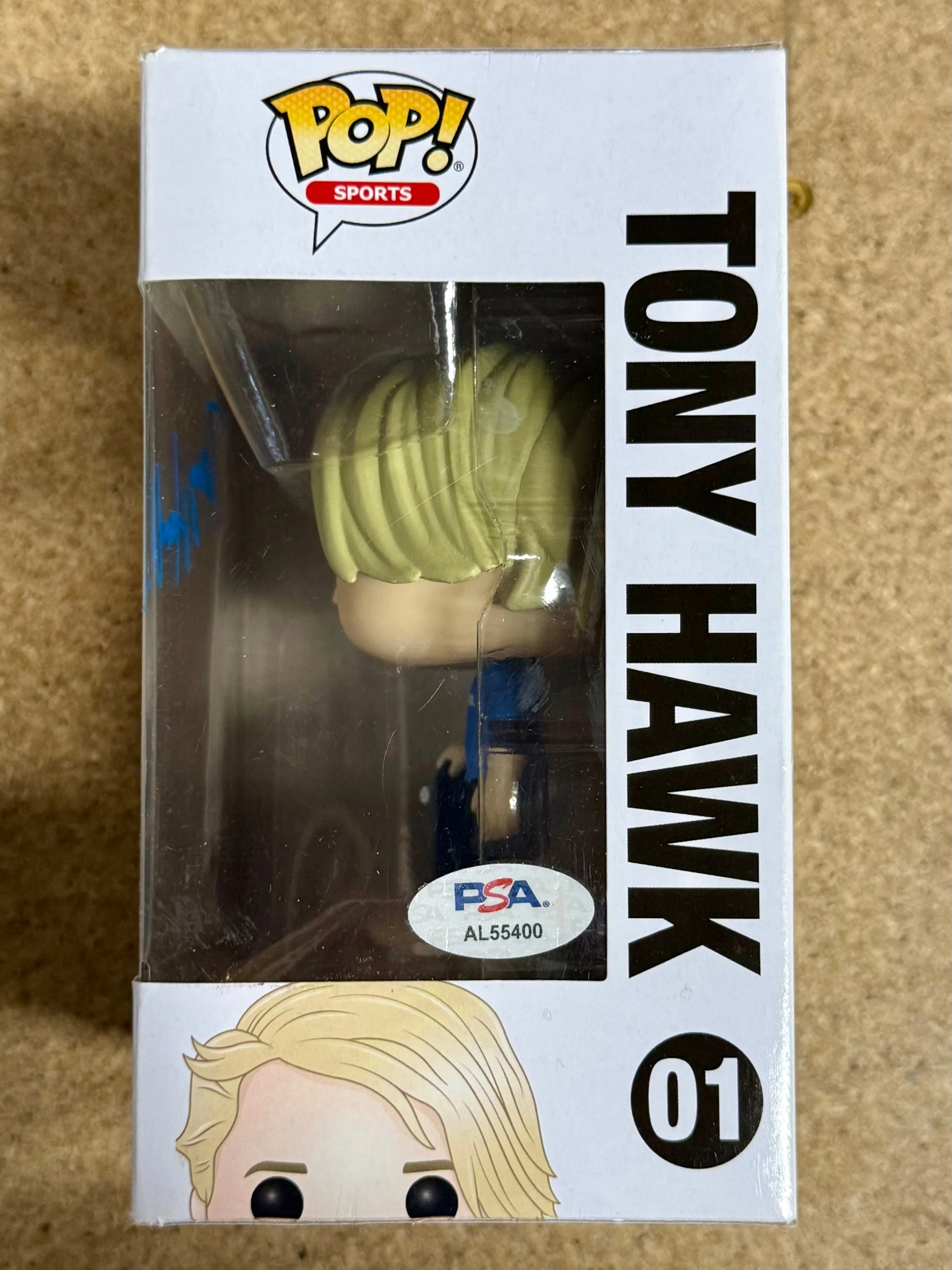 Tony Hawk Professional Skateboarder Signed Birdhouse Funko Pop! #01 With PSA COA