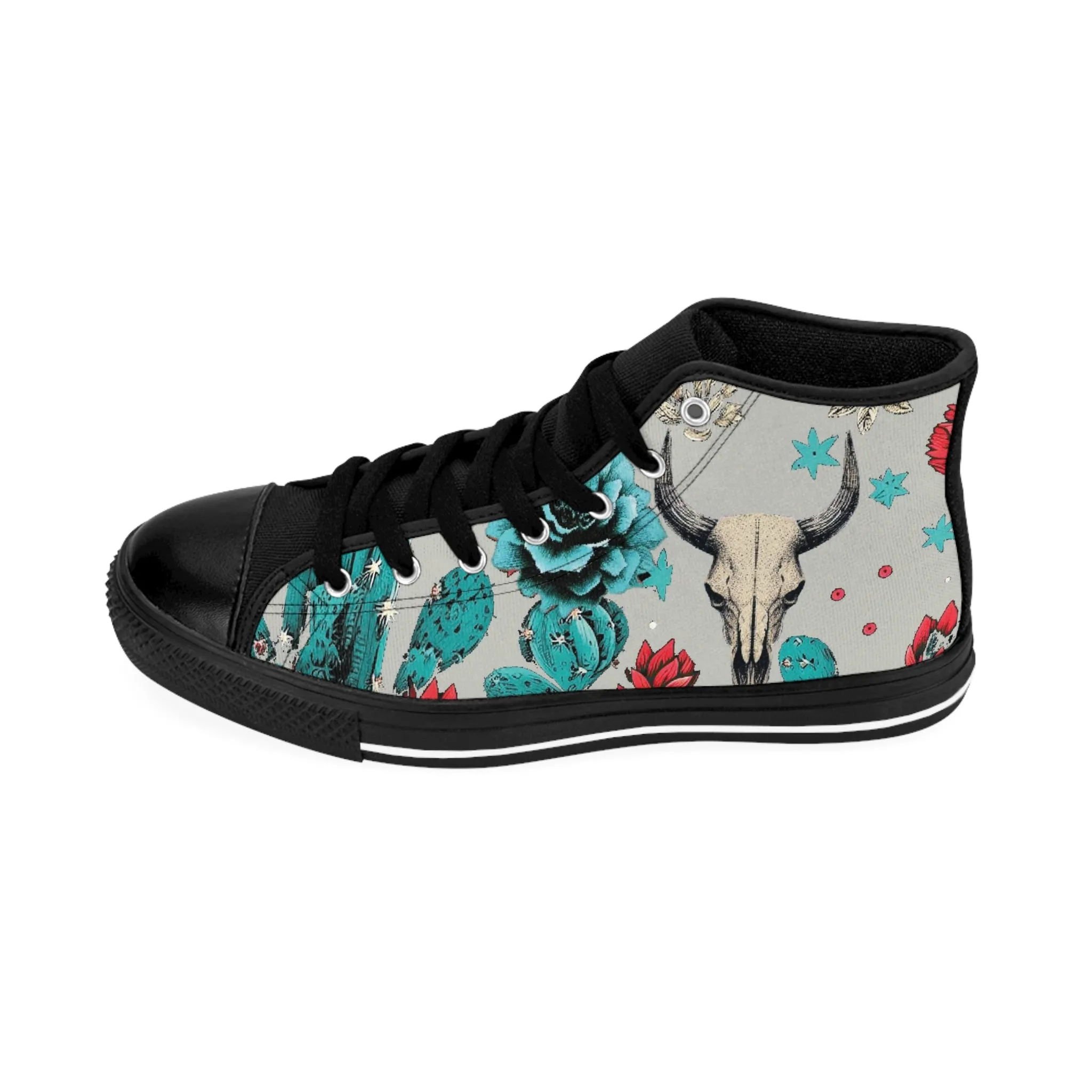 Tribal Skull Men's Classic Sneakers