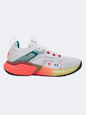 Under Armour Project Rock 5 Men Training Shoes White/Teal