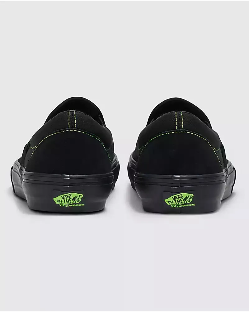 Vans Slip On - Neon Black / Green