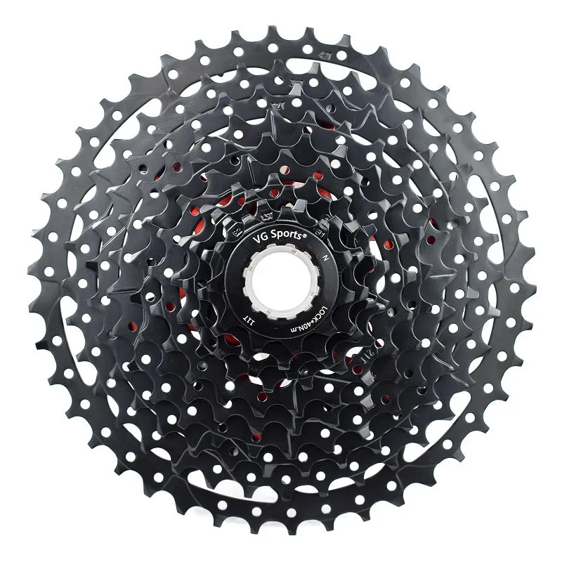 VG Sports MTB 10-Speed Aluminum Bracket Lightweight Bicycle Cassette