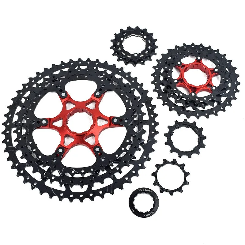 VG Sports MTB 10-Speed Aluminum Bracket Lightweight Bicycle Cassette