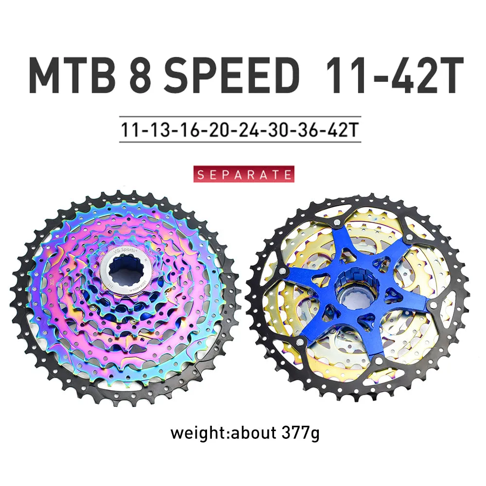 VG Sports MTB 8-Speed Aluminum Bracket Lightweight Bicycle Cassette