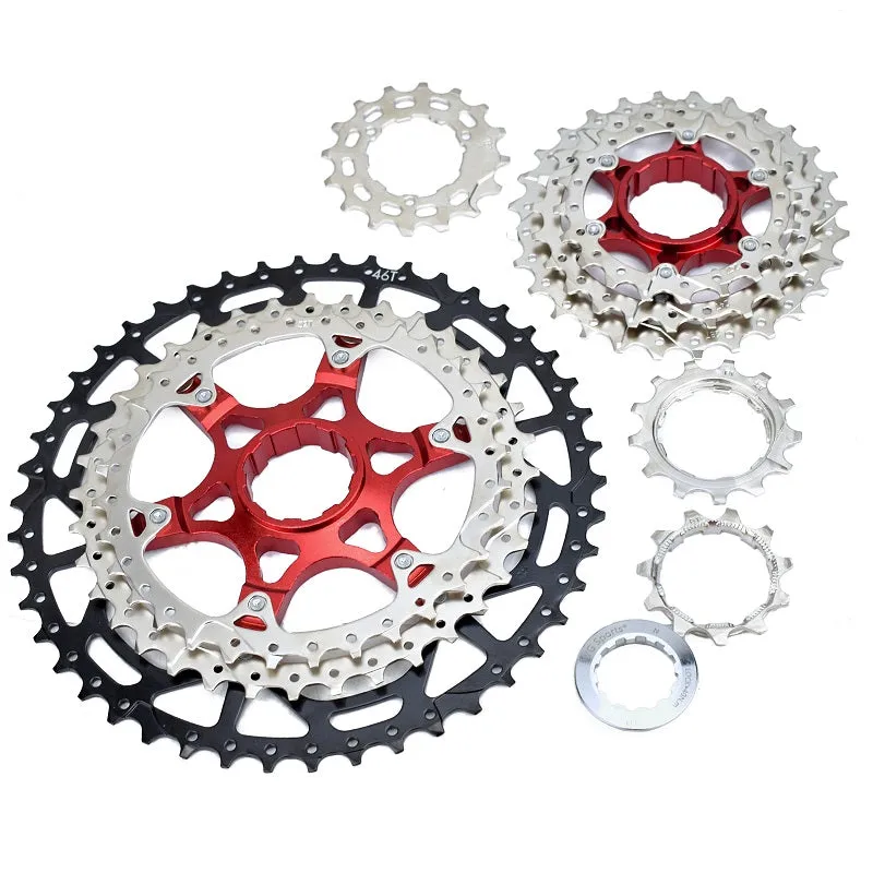 VG Sports MTB 9-Speed Aluminum Bracket Lightweight Bicycle Cassette