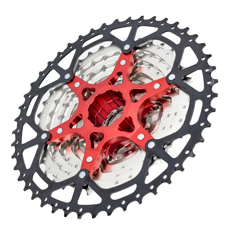 VG Sports MTB 9-Speed Aluminum Bracket Lightweight Bicycle Cassette