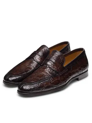 Vicente Crocodile Penny Loafer