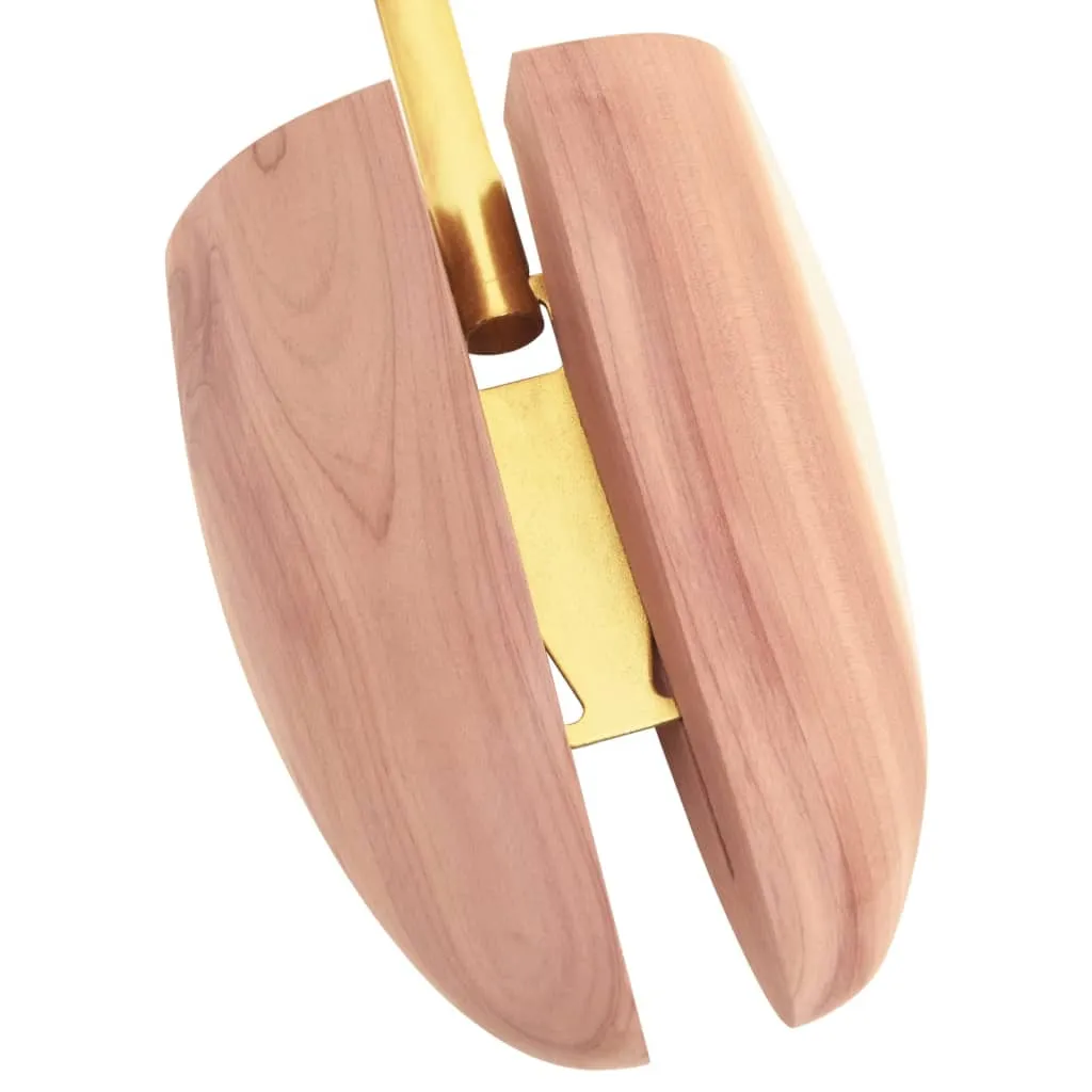 vidaXL Shoe Stretcher with Shoe Horn EU 42-43.5 Solid Wood Cedar