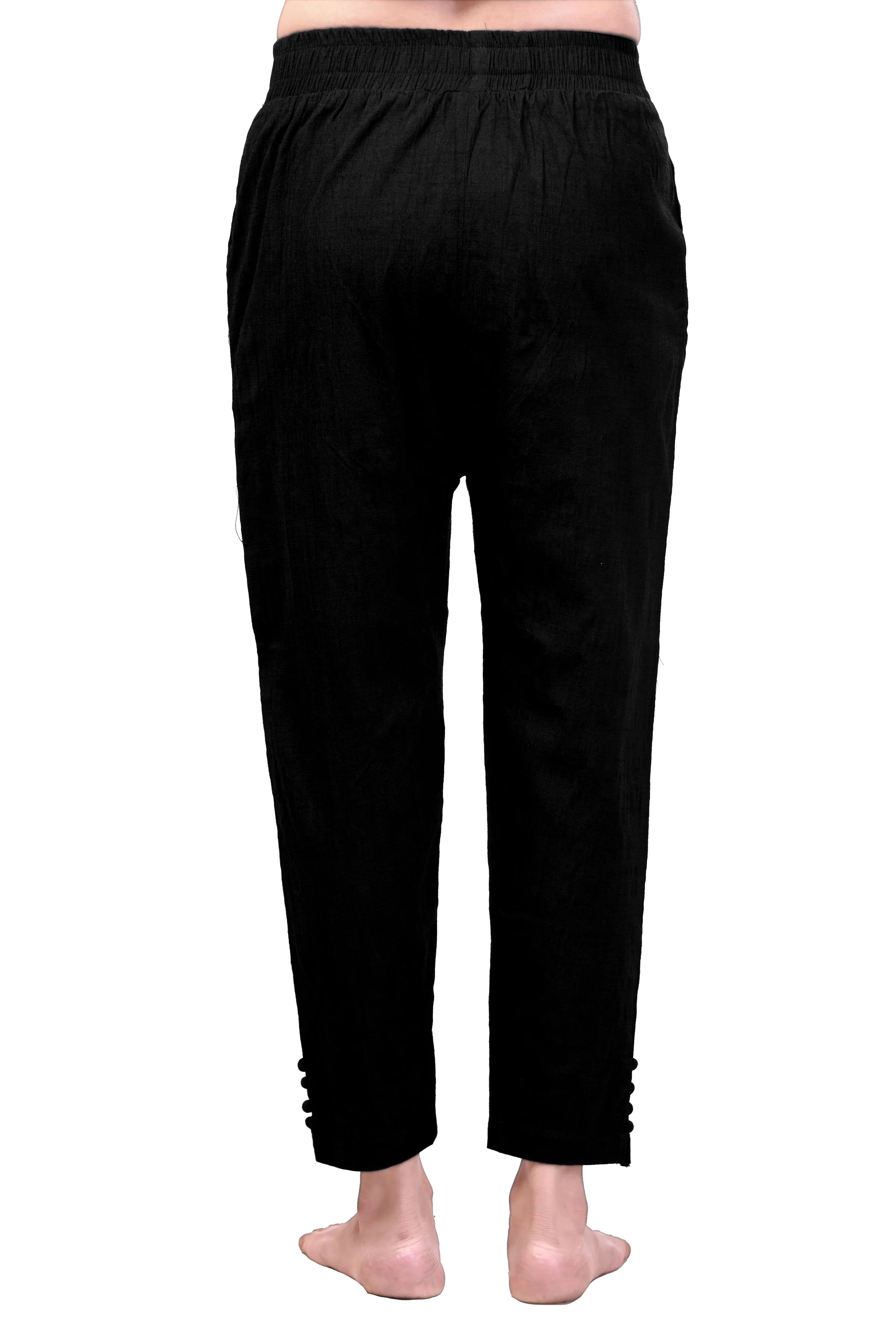 WENTYF Regular Fit Pants/Jeggings with Pockets for Office/Party/Casual (Black)