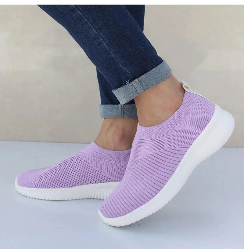 Women Stretch Fabric Socks Sneakers