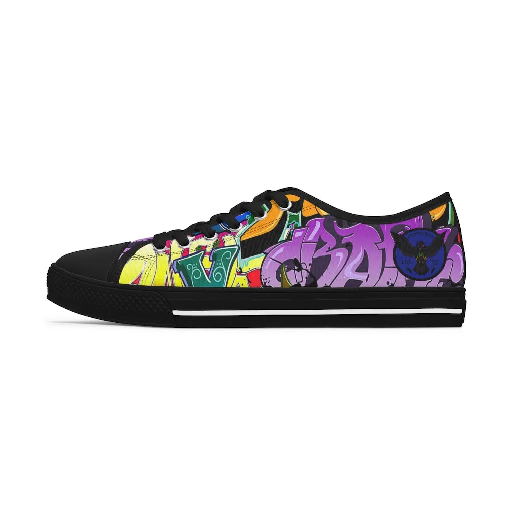 Women's Crowgodshi Graffiti Low Top Sneakers