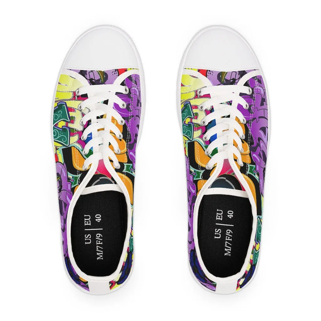 Women's Crowgodshi Graffiti Low Top Sneakers