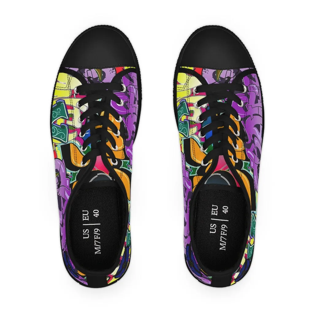 Women's Crowgodshi Graffiti Low Top Sneakers