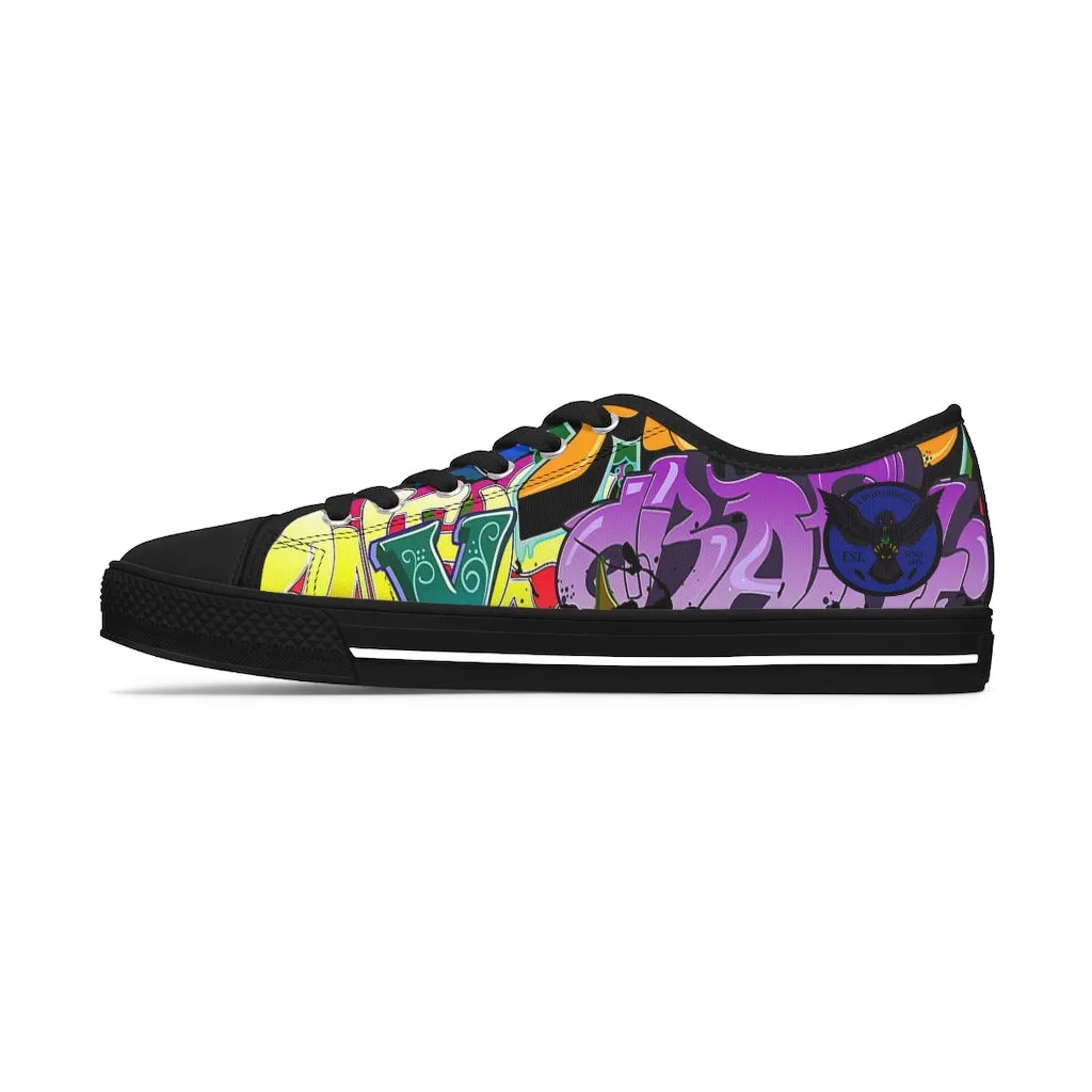 Women's Crowgodshi Graffiti Low Top Sneakers