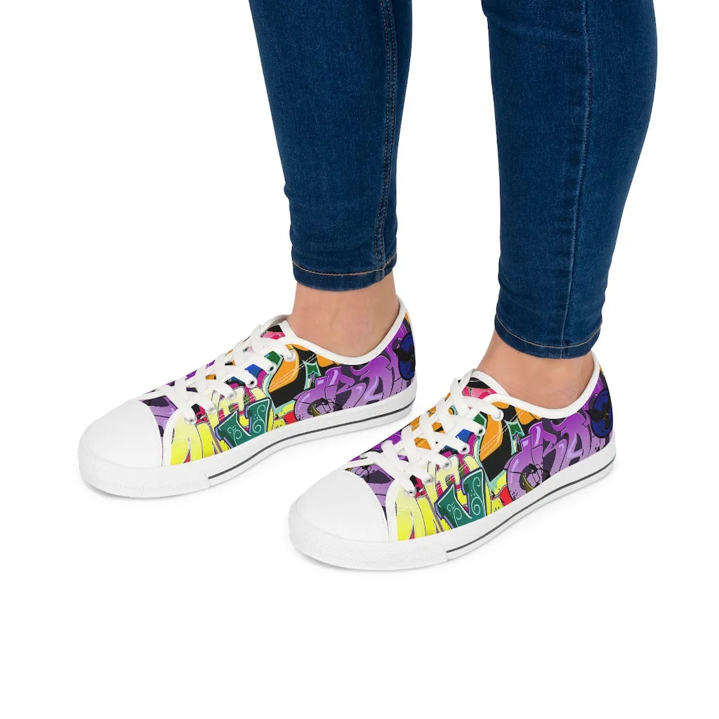 Women's Crowgodshi Graffiti Low Top Sneakers