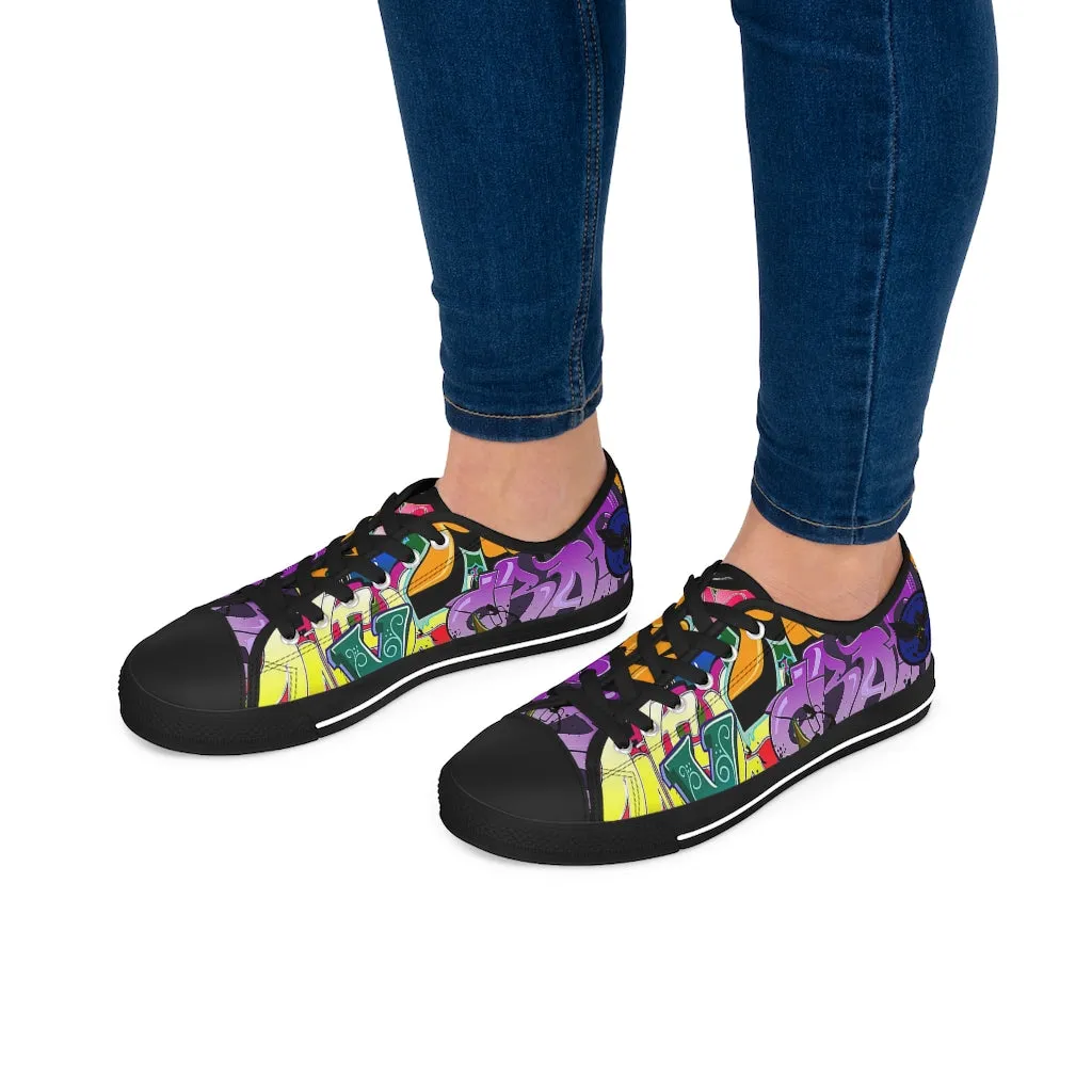 Women's Crowgodshi Graffiti Low Top Sneakers