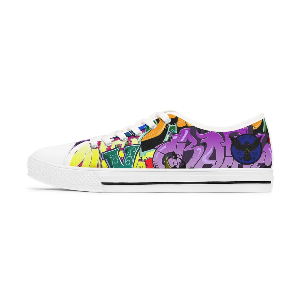 Women's Crowgodshi Graffiti Low Top Sneakers