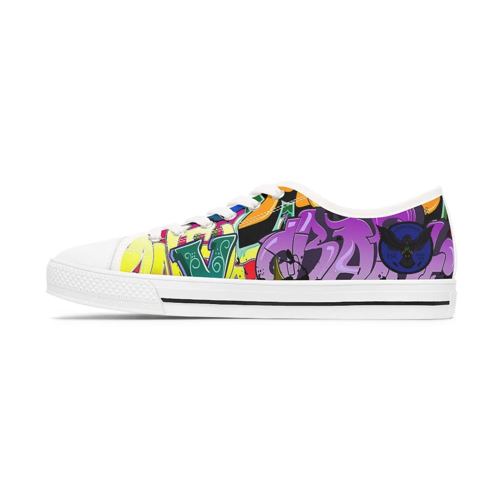 Women's Crowgodshi Graffiti Low Top Sneakers