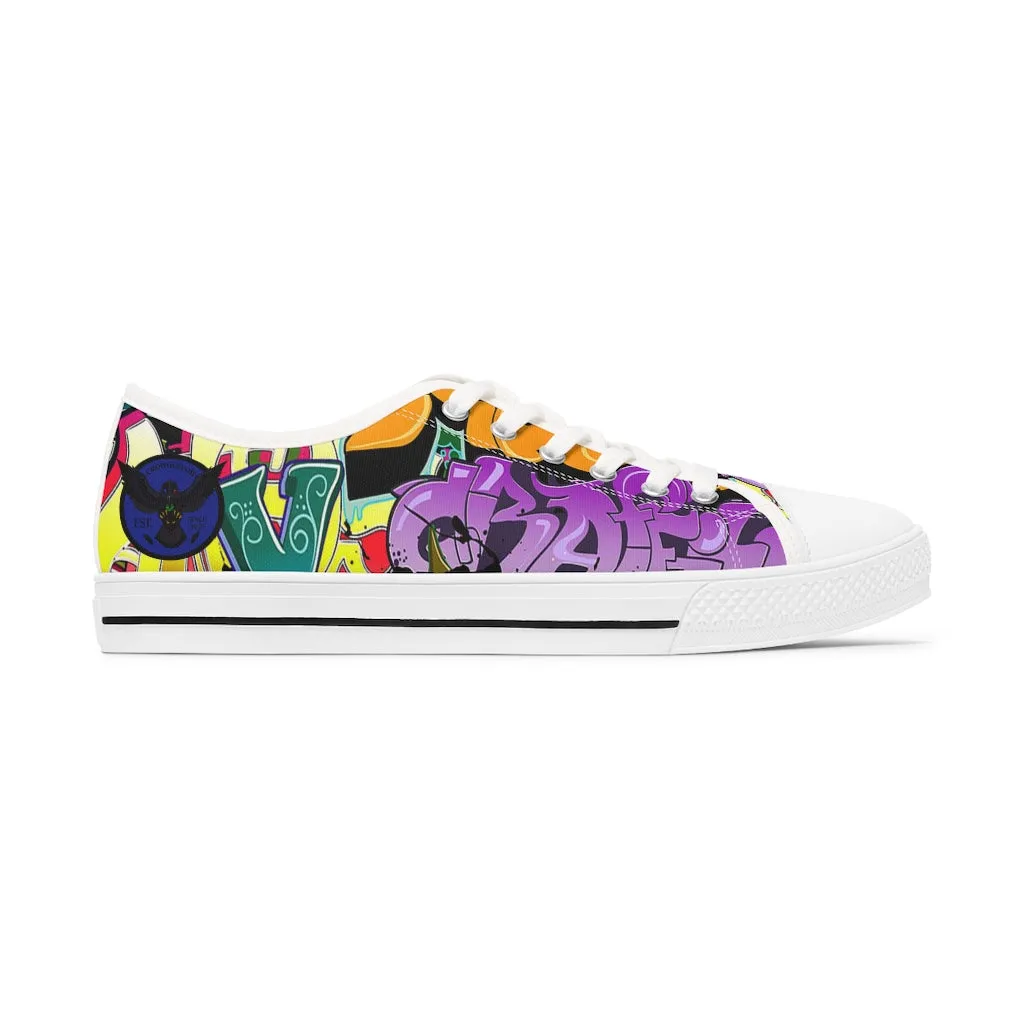 Women's Crowgodshi Graffiti Low Top Sneakers