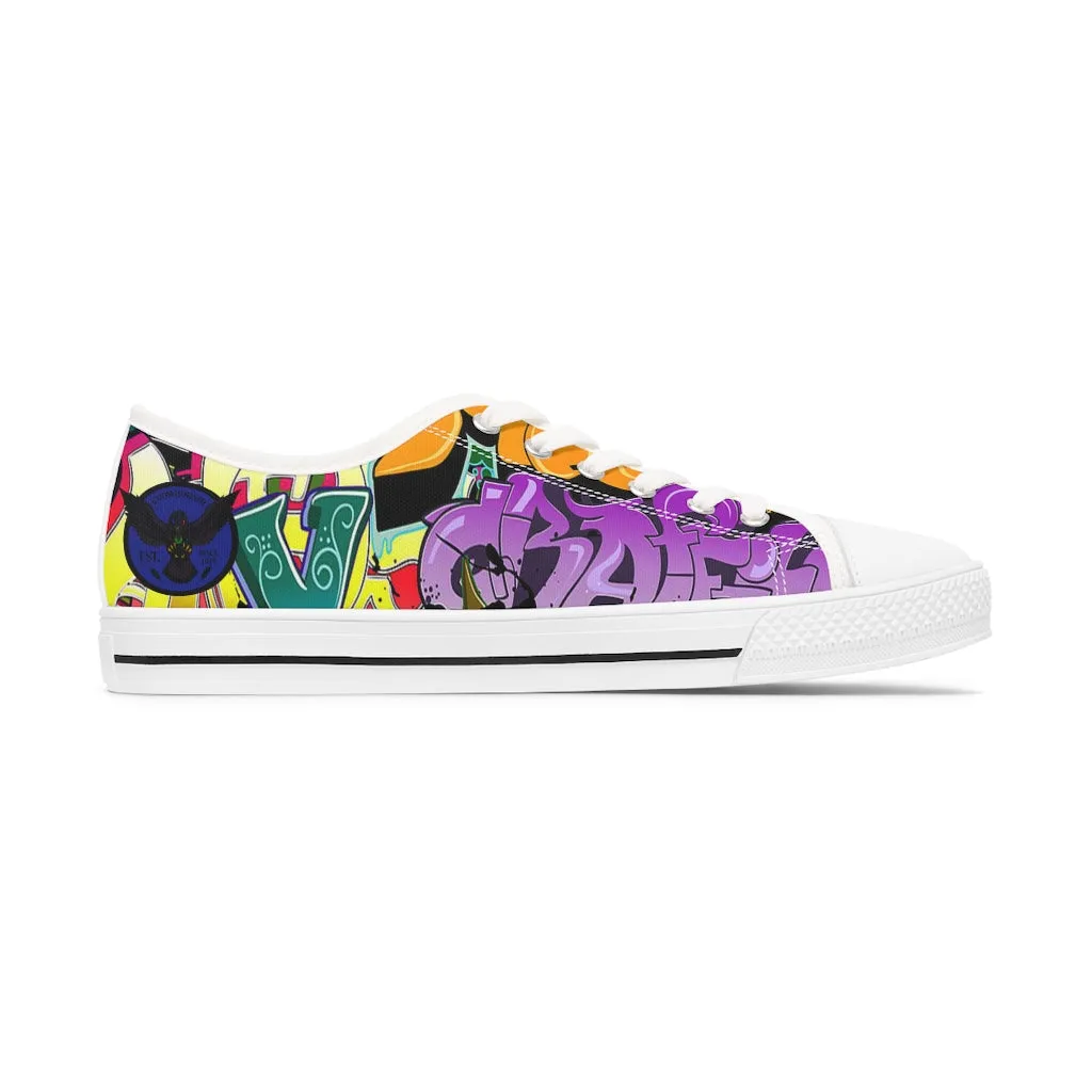 Women's Crowgodshi Graffiti Low Top Sneakers