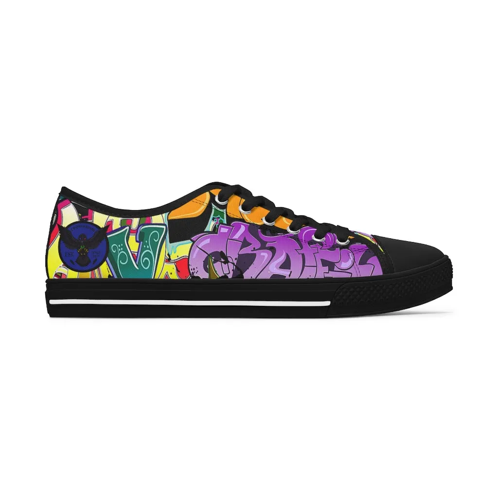 Women's Crowgodshi Graffiti Low Top Sneakers