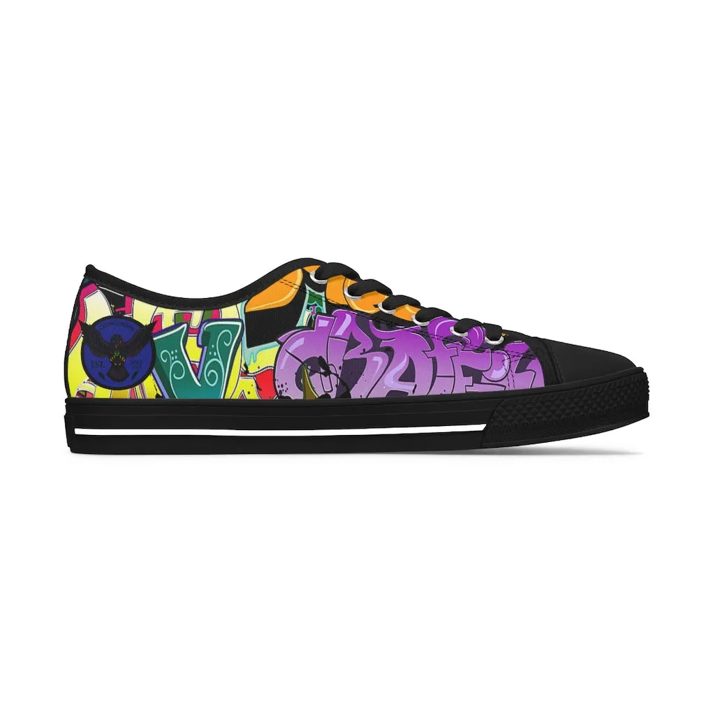 Women's Crowgodshi Graffiti Low Top Sneakers