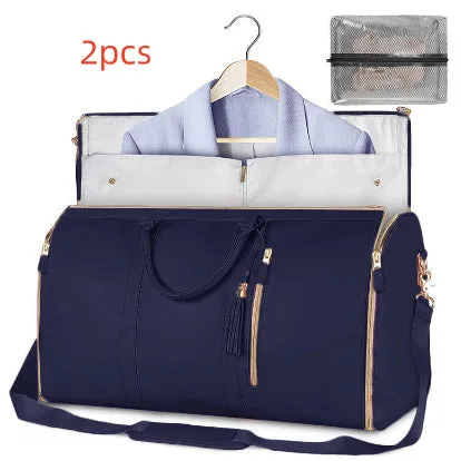 Women's Large Capacity Travel Duffle Bag, Folding suit option, waterproof sections, perfect!!!