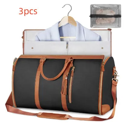 Women's Large Capacity Travel Duffle Bag, Folding suit option, waterproof sections, perfect!!!