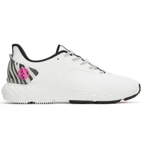 Womens MG4  Perforated T.P.U. Zebra Accent Golf Shoe Snow - SS24