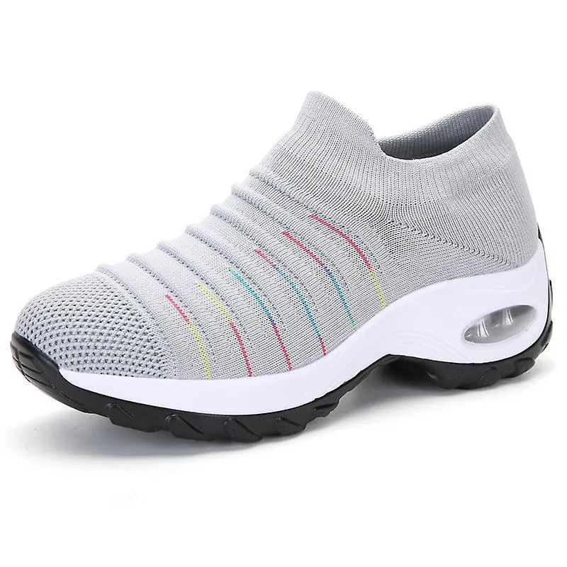 Women's Sock Sneakers Mesh Slip On Air Cushion Walking Shoes