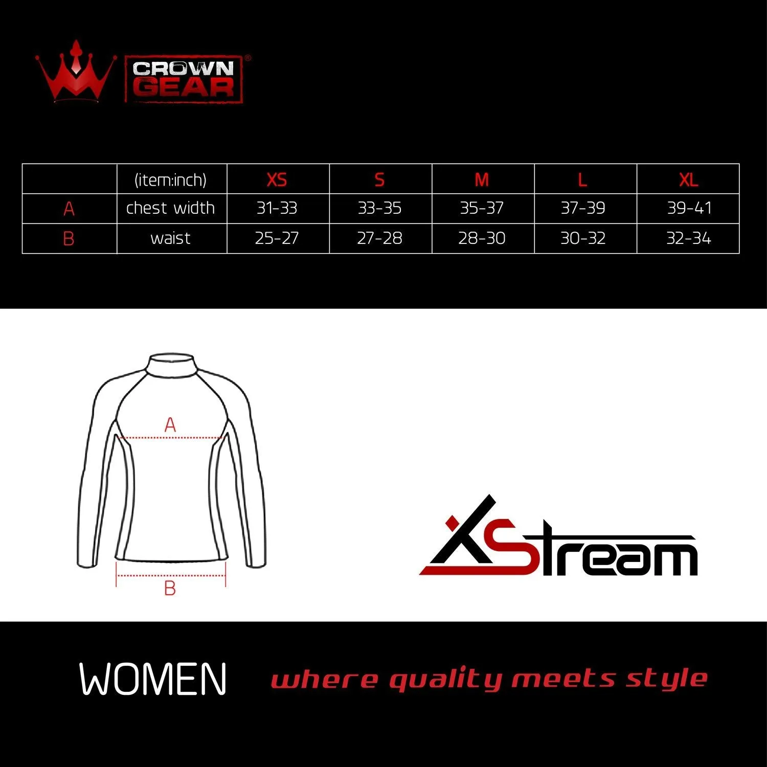 Xstream Rash Guard for Women - Long Sleeve Rash Guards