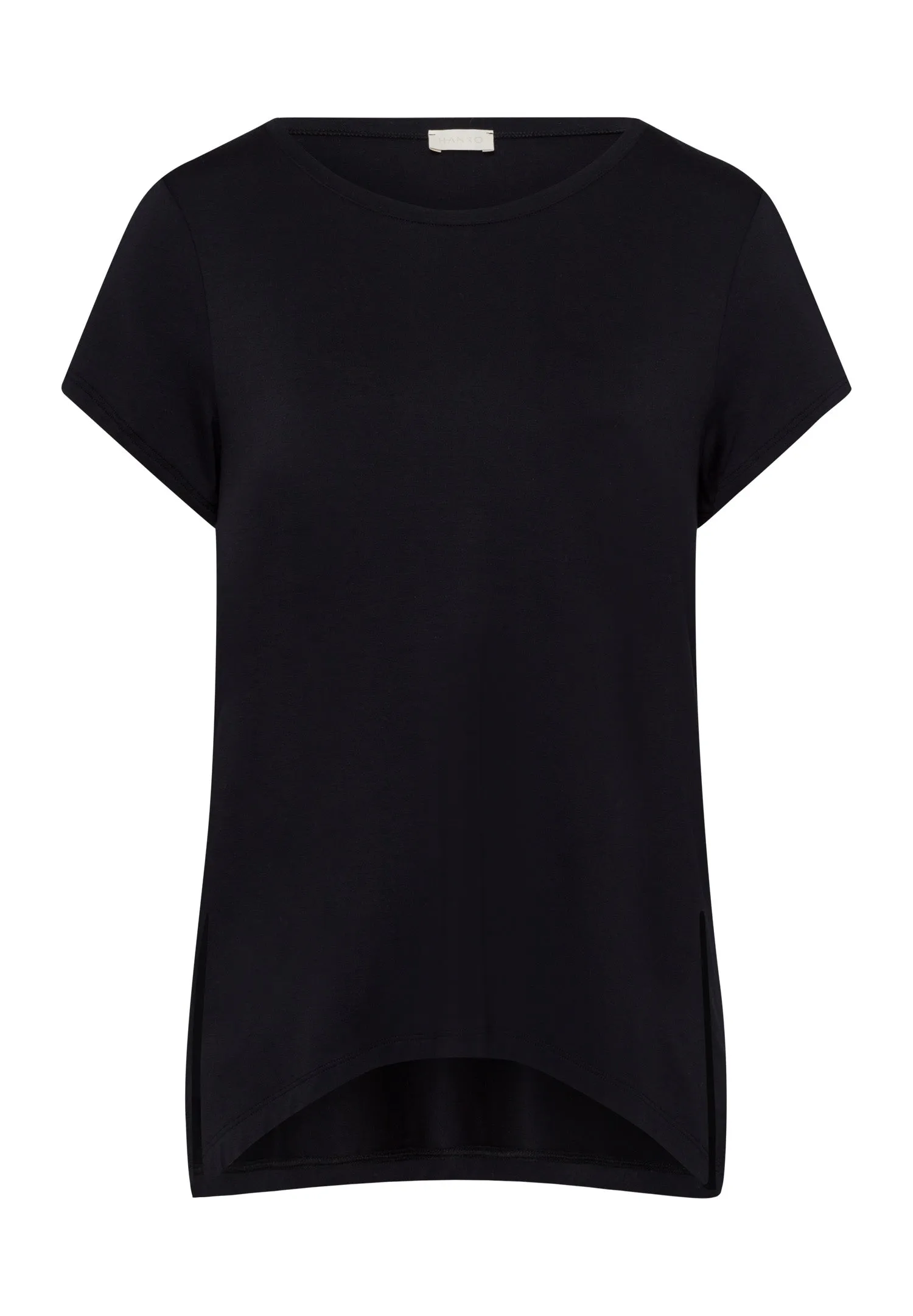 Yoga Flowy Round Neck Top | Black Beauty 78795-2199